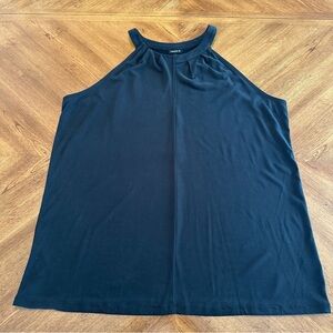 Torrid Black Halter Tank Top, Plus Size 20, Women's Sleeveless Modal Blouse
